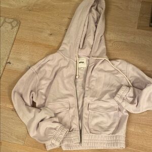 Aerie Purple Zip-Up Hoodie Jacket